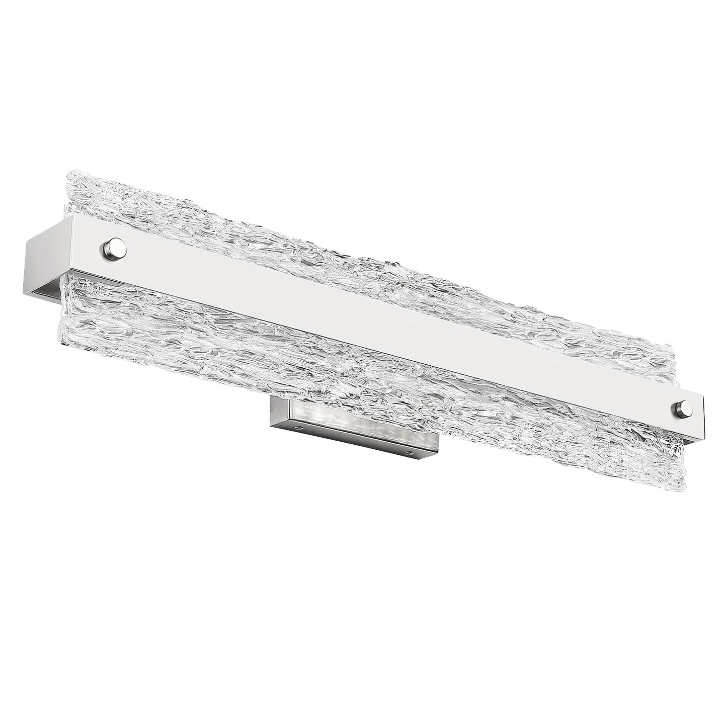 Osimir Brushed Nickel Led Bathroom Vanity Light  24.4 Inch 15W Modern Dimmable Bathroom Light Fixture Over Mirror  Crystal Bar Wall Sconce Lighting For Bath  3Cct  Os-Mm5001-3Bn