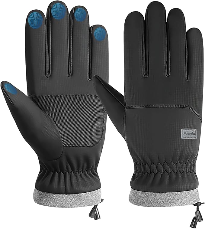 Vanolu Waterproof Ski Gloves for Men & Women – Insulated, Windproof Winter Snow Gloves Engineered for Extreme Cold Weather
