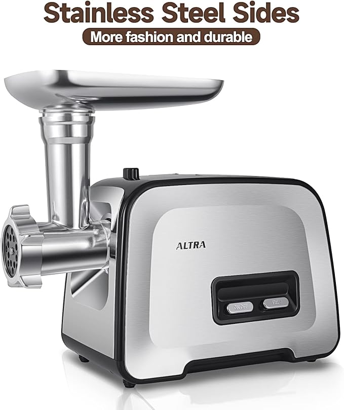 Meat Grinder, Sausage Stuffer, [2800W Max] Electric Meat Mincer with Stainless Steel Blades & 3 Grinding Plates,Sausage Maker & Kubbe Kit for Home Kitchen & Commercial Using