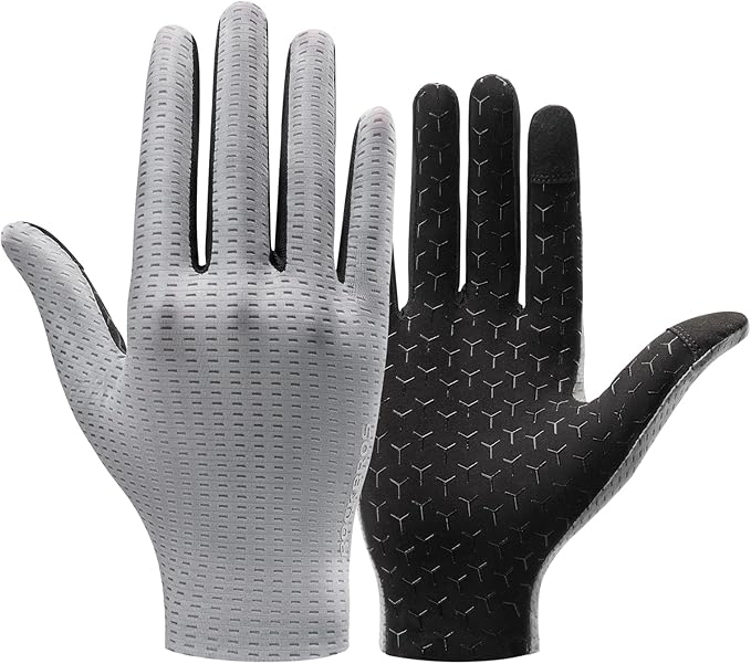 ROCKBROS Cycling Gloves Mountain Bike Gloves Full Finger Cycling Gloves Anti-Slip Bicycle Gloves for Men Women Cycling Sports