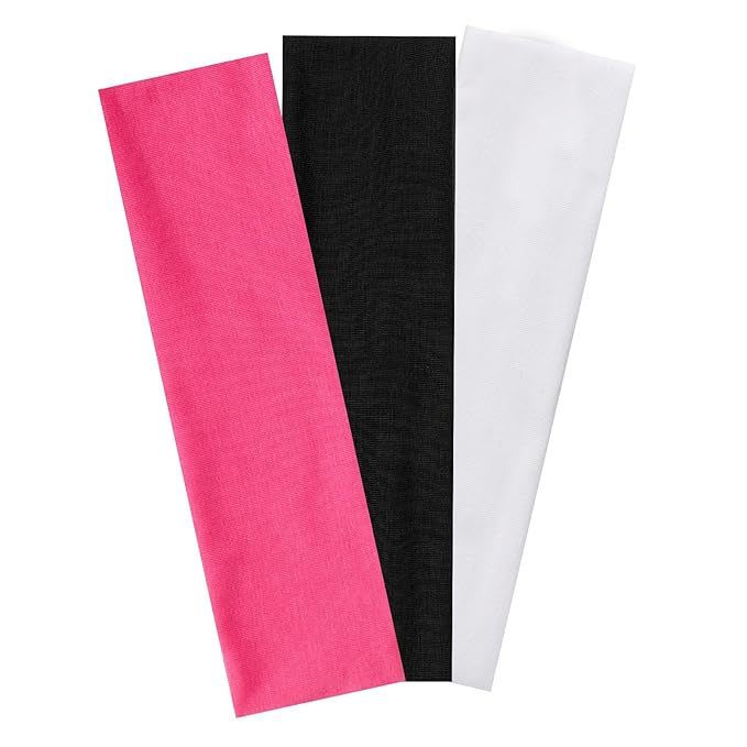 Piriuuo 3 Pcs Stretchy Headbands for Women, Non Slip Women Headbands Elastic Hair Bands for Women'S Hair Soft Cotton Cloth...
