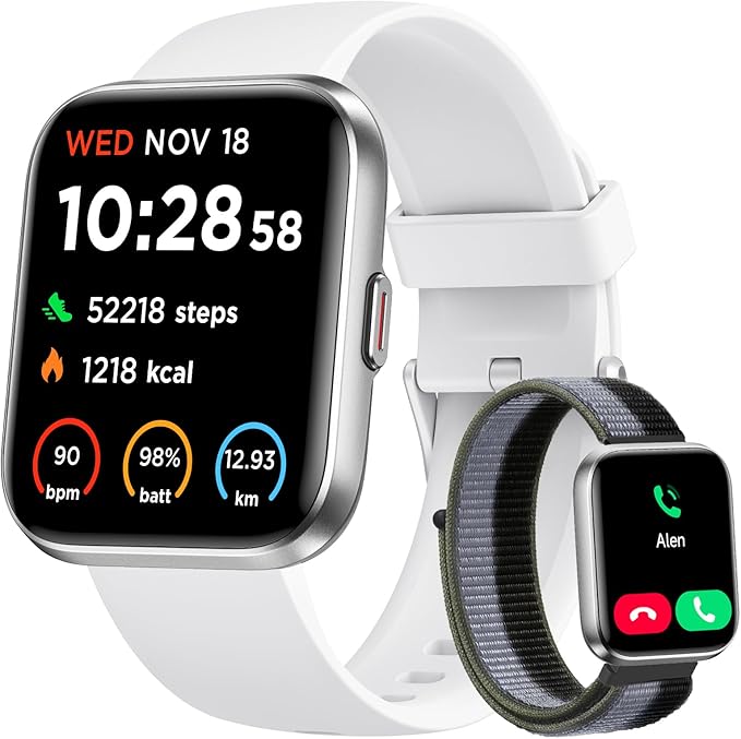 Smart Watch for Women, Answer/Make Calls, Alexa Built-in, 1.85" Touch Screen Fitness Tracker for Android & iPhone, Heart R...