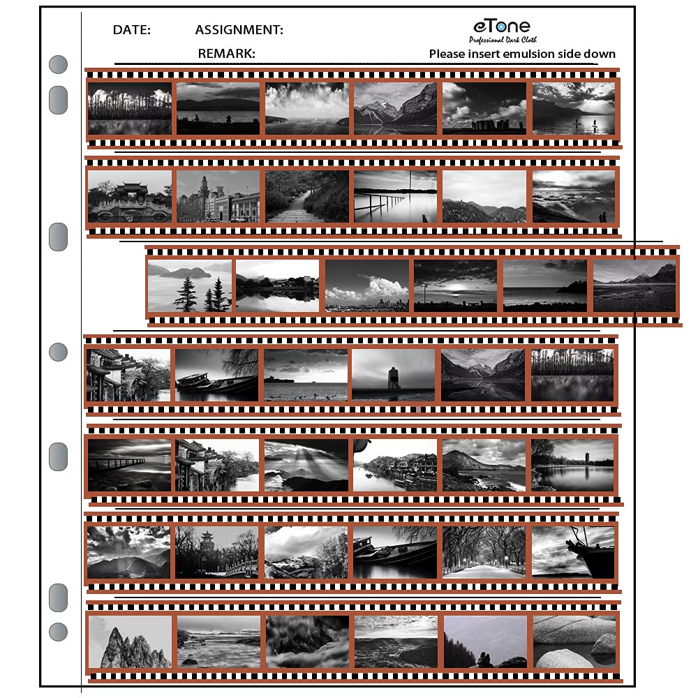50X Etone Archival Storage Sheets 135 35Mm Negative Page Preservers (50X135)