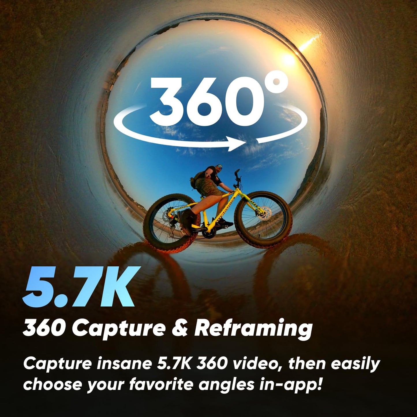 Insta360 X3 - Waterproof 360 Action Camera With 1/2 48Mp Sensors, 5.7K 360 Active Hdr Video, 72Mp 360 Photo, 4K Single-Lens, 60F