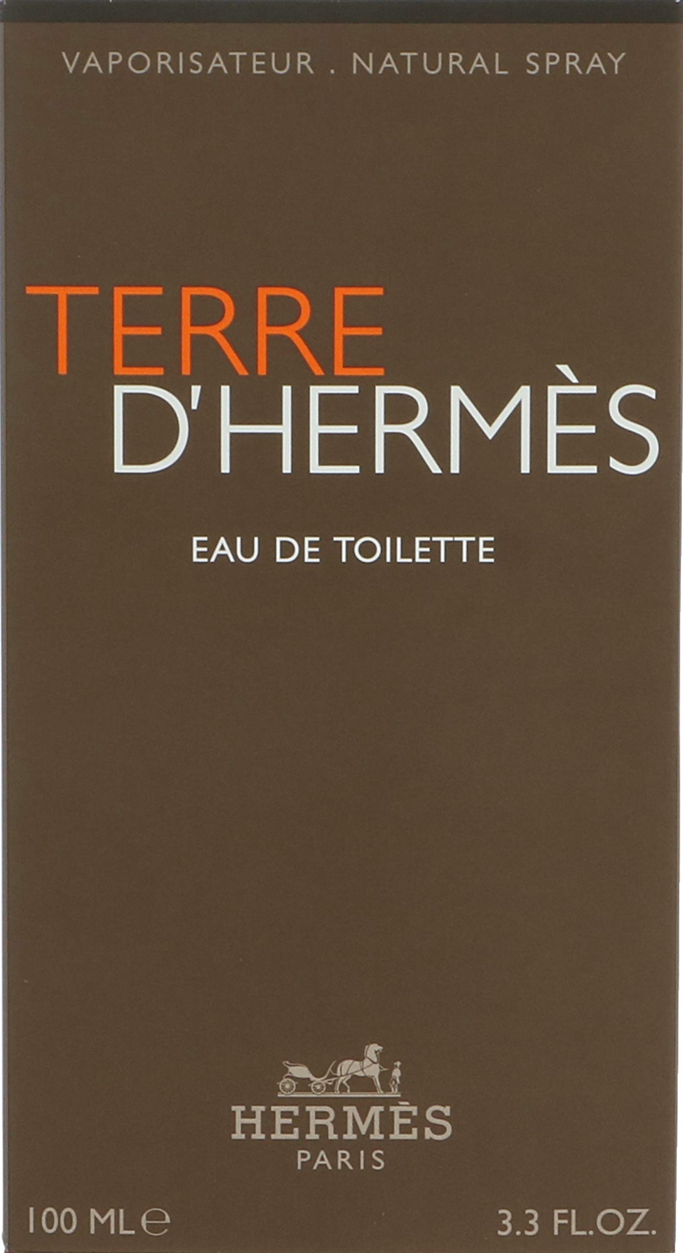 HERM  S Terre D'Hermes Eau de Toilette spray for Men, 3.3 Ounce