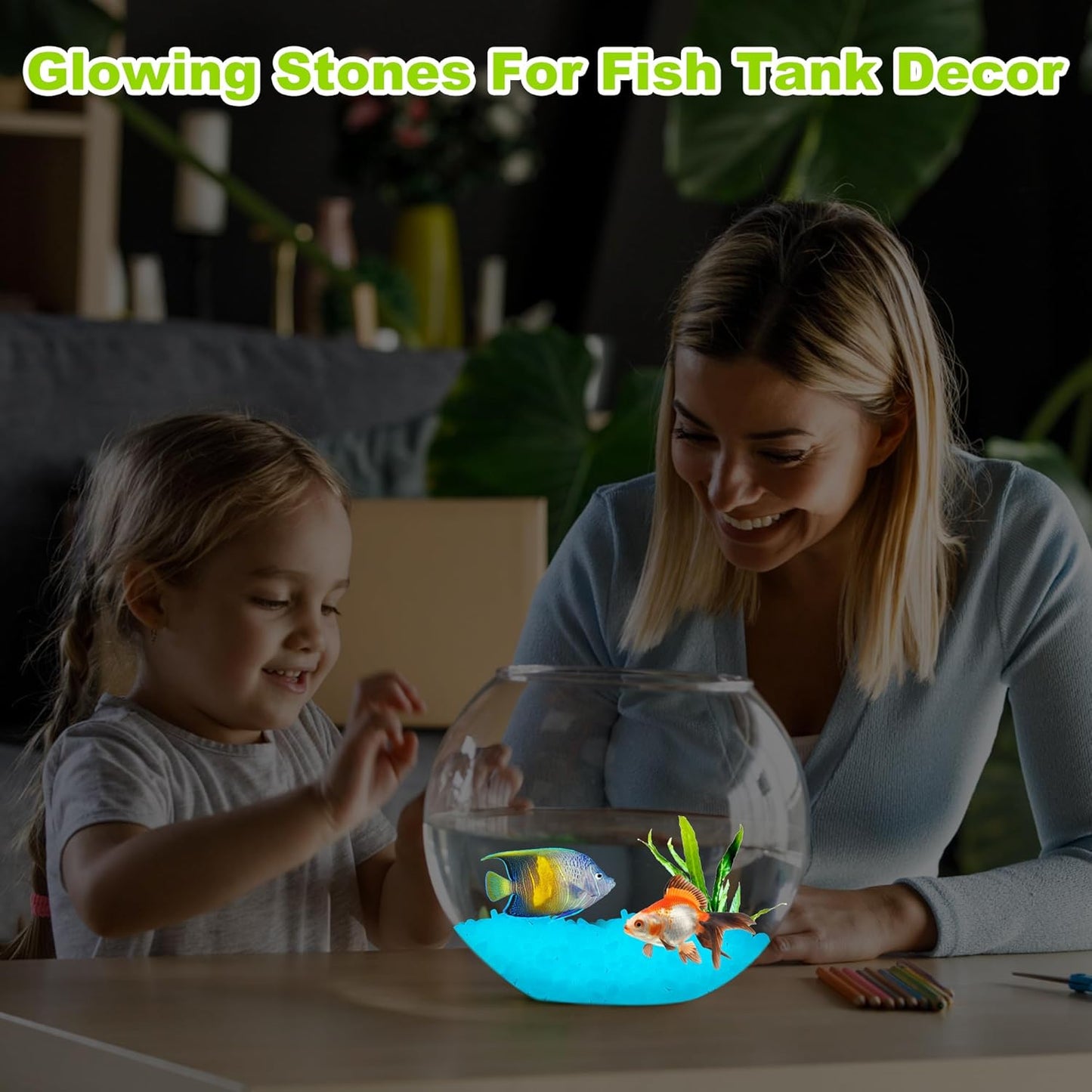 White Glow Stones Glow in The Dark Rocks Outdoor Decorative Stones Luminous Stones for Walkway Pathway Backyard Glowing Rocks for Garden Aquarium Patio Lawn(1000pcs)