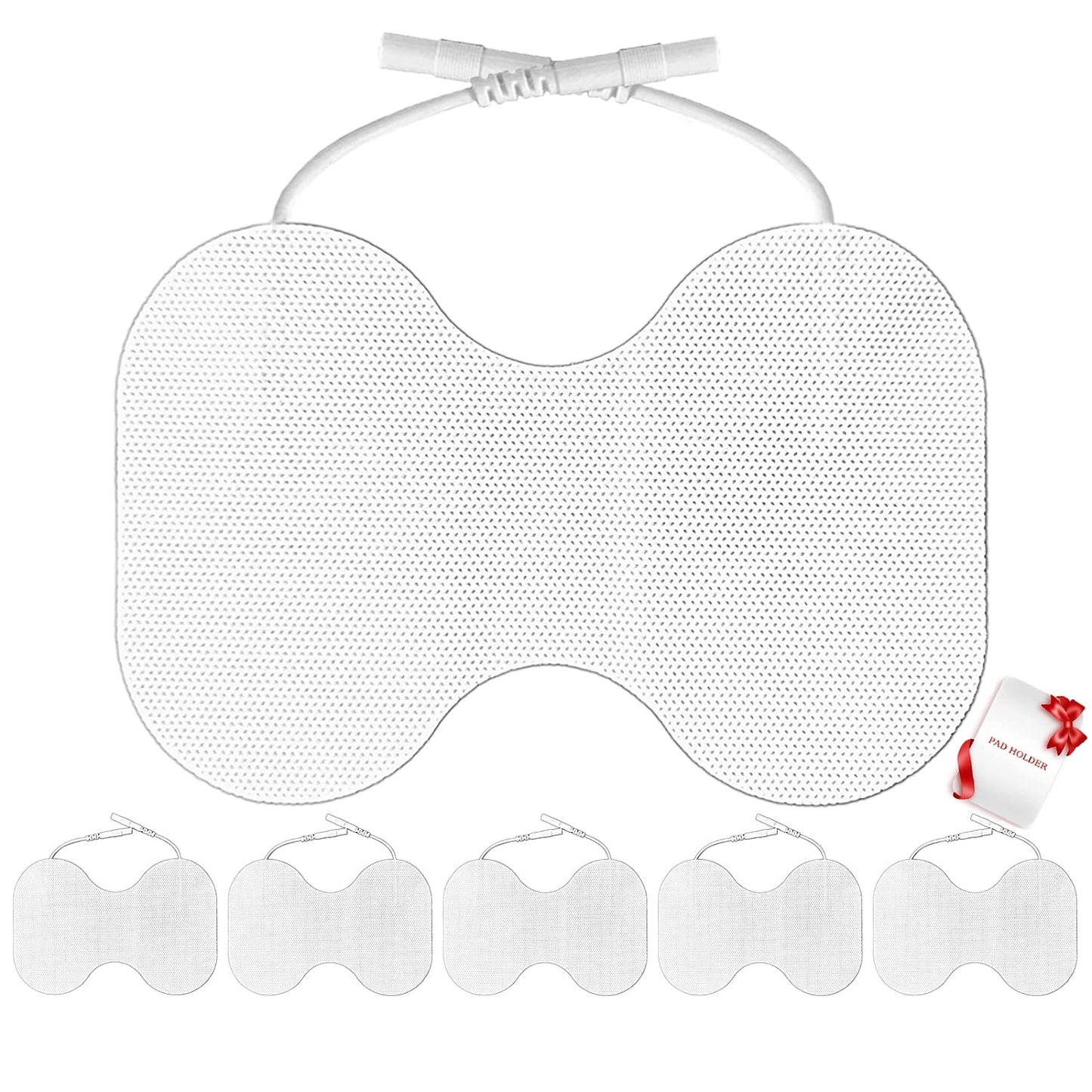 TENS Unit Replacement Pads - Pack of 6 Extra Large Butterfly Shaped Electrode Squares…