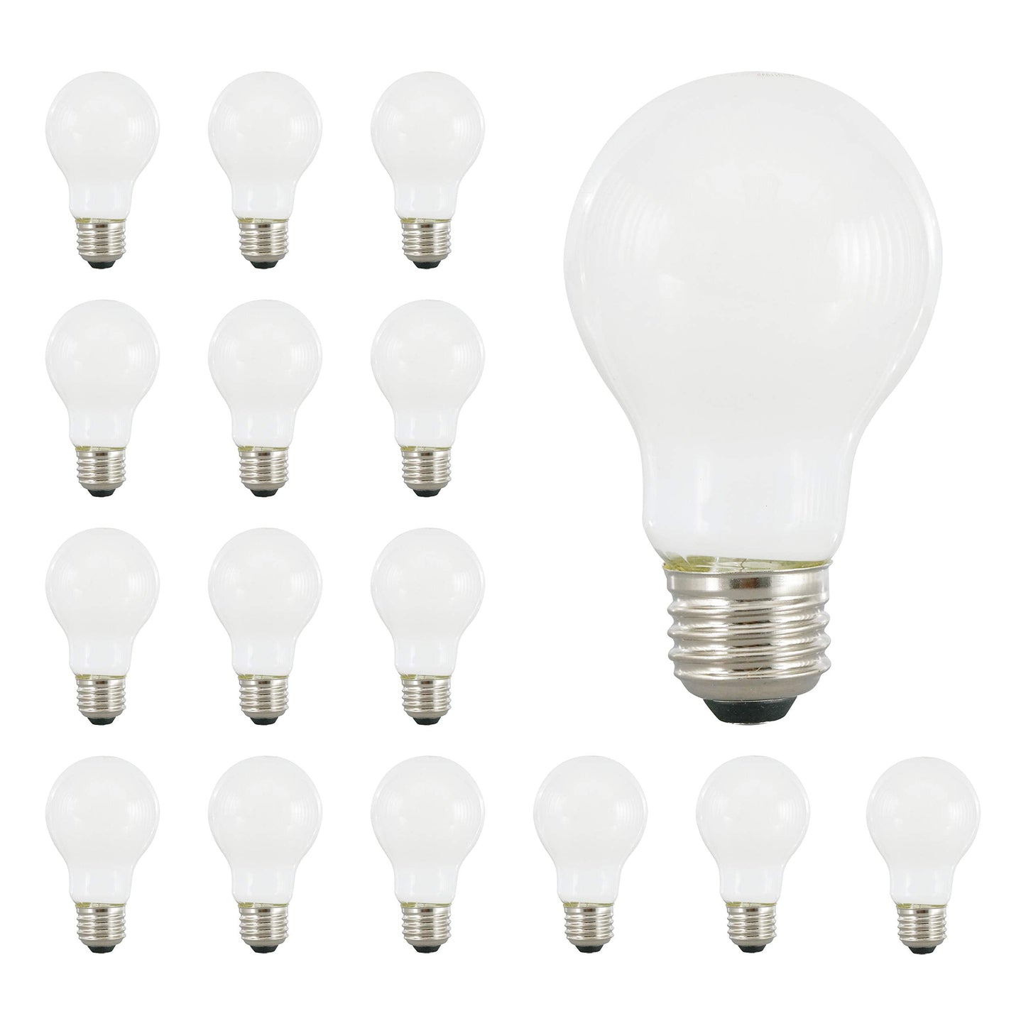 LEDVANCE SYLVANIA A19 LED Light Bulb, 60W Equivalent, Dimmable, 800 Lumens, 5000K Daylight, Soft White, 16 Count Pack