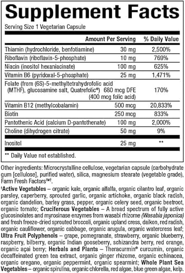 Natural Factors, BioCoenzymated Active B Complex, 60 Capsules (60 Servings)