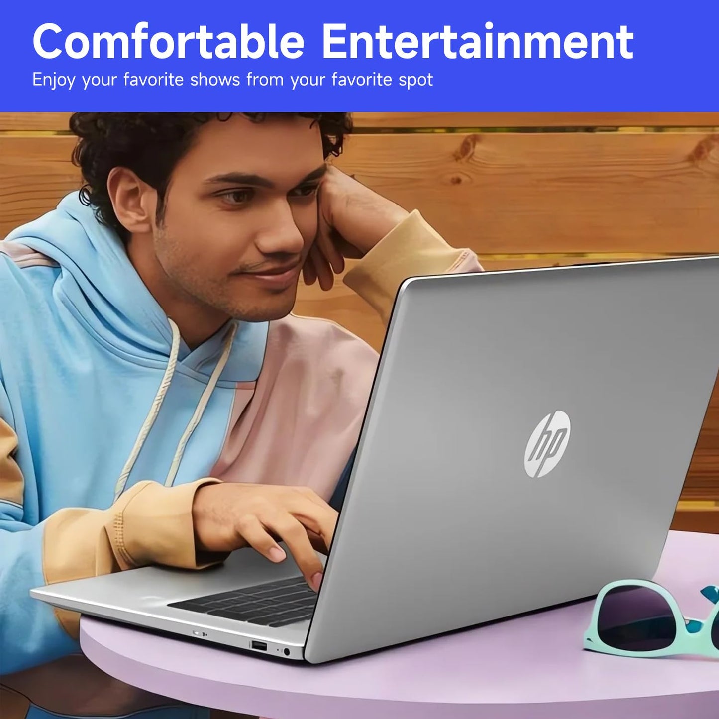 Hp Premium 17.3 Touchscreen Laptop, 8-Cores Intel Core I3-N305, 8Gb Ram, 128Gb Emmc + 512Gb Ssd, Webcam, Hdmi, Wi-Fi 6, Windows