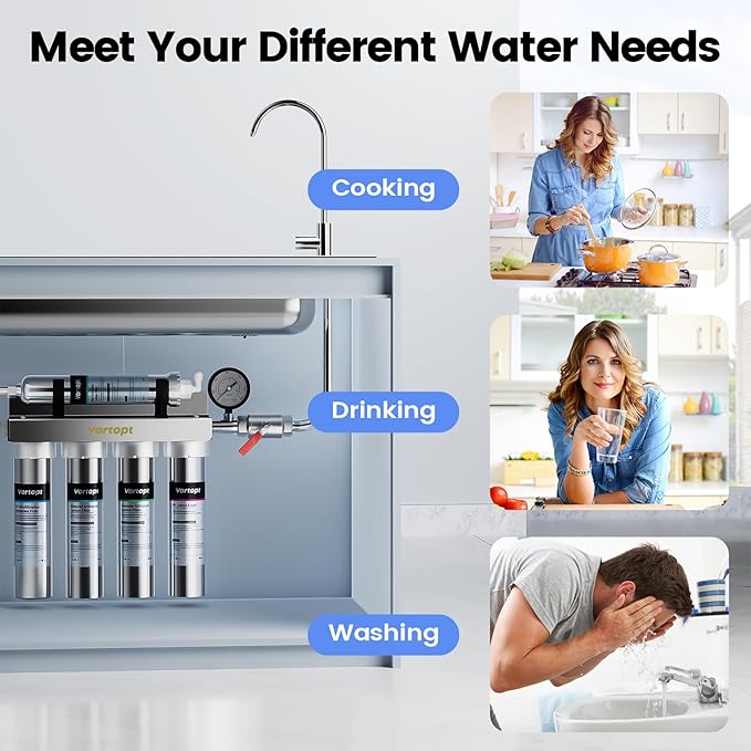 CTO Replacement Filter Compatible with U1 Under Sink Water Filter, 6-12 Months Lifetime, U1 CTO Filter