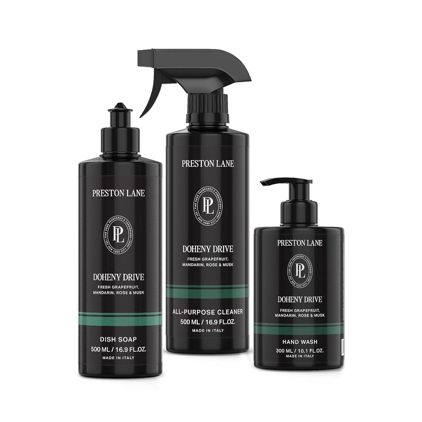 Preston Lane Kitchen Set, Hand Wash, Dish Soap & All Purpose Cleaner, Cleaning Essentials Bundle