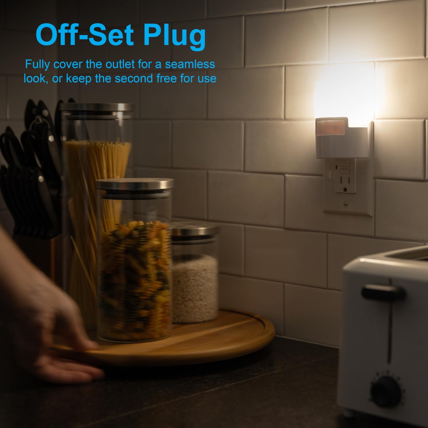Ge Led Motion Sensor Night Light - 40 Lumens, Soft White, Plug-In, Ul-Certified, 1 Pack, Ideal For Bedroom, Bathroom, Kitchen