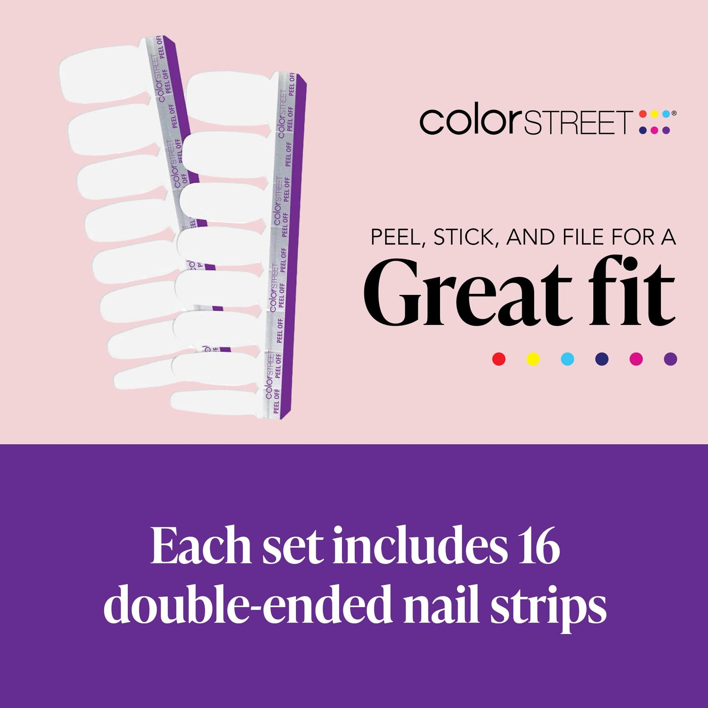 Color Street Swiss and Tell Nail Strips