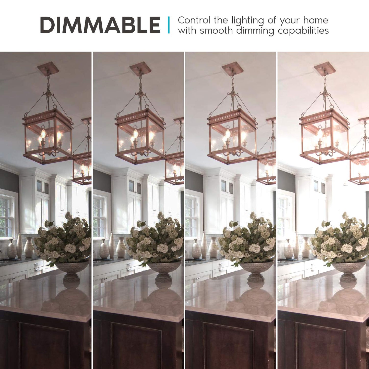Luxrite 4W Vintage Candelabra Led Bulbs, 3000K Soft White, Dimmable, 400 Lumens, E12 Base, Glass, 6 Pack