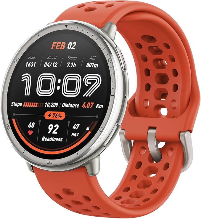 Amazfit Active 2 Sport Smart Watch Fitness Tracker for Android and iPhone, 44mm, 10 Day Battery, Water Resistant, GPS Map...
