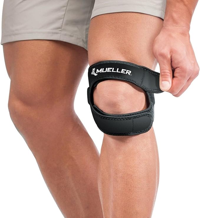 MUELLER Sports Medicine Adjustable Max Knee Single Strap for Men and Women, Compression & Pain Relief Support for Osgood-S...