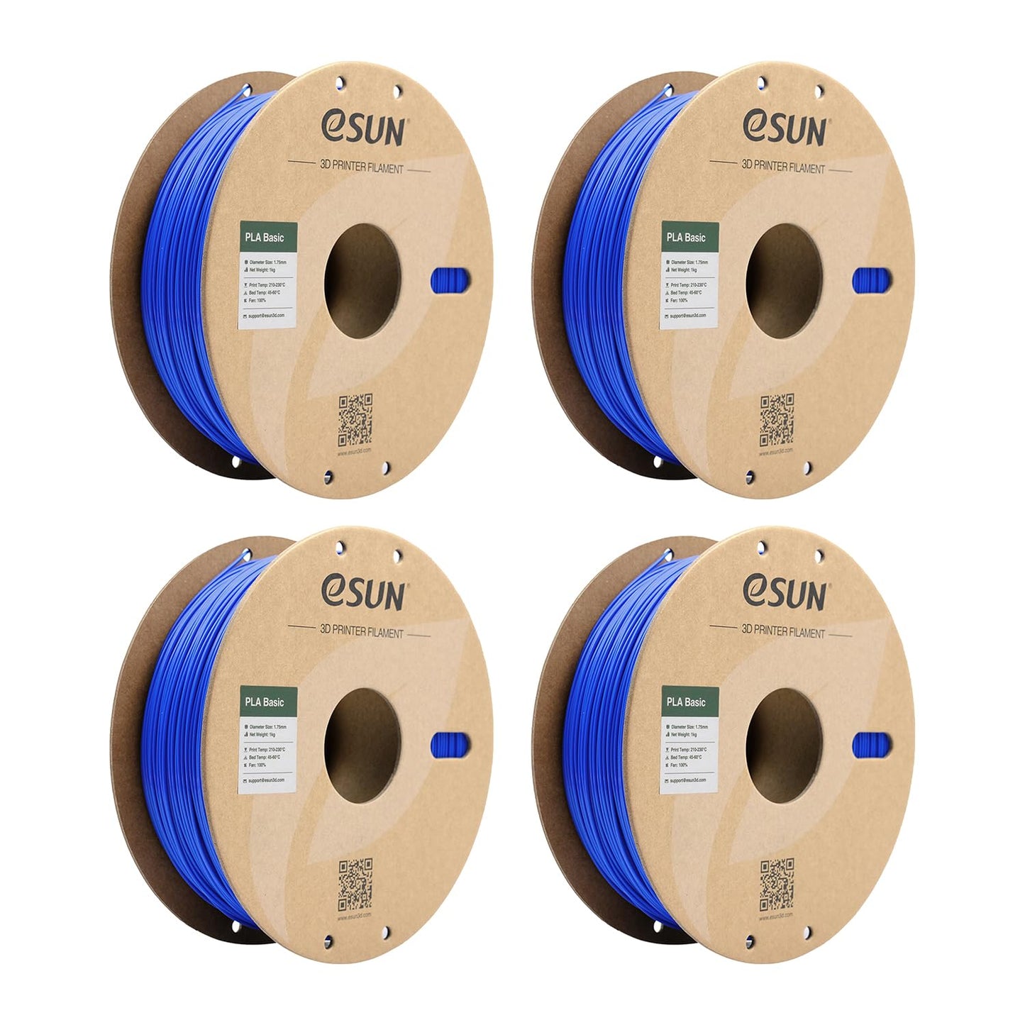 eSUN PLA Basic Filament 1.75mm, 1KG Spool (2.2 LBS) High Speed Printing 3D Printer PLA Filament,Designed for Fast Printing, Blue