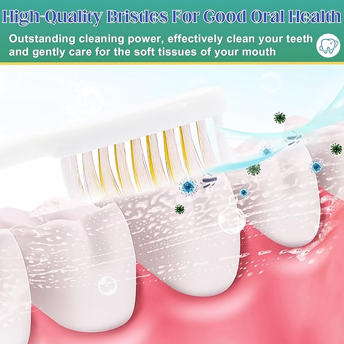 100 Pcs Toothbrush Bulk Disposable, Travel Toothbrushes Pack, Soft Bristle Individually Wrapped and Good Cleaning for Kids, Adult and The Elderly. Suitable for Hotel, Travel, Home, Donated