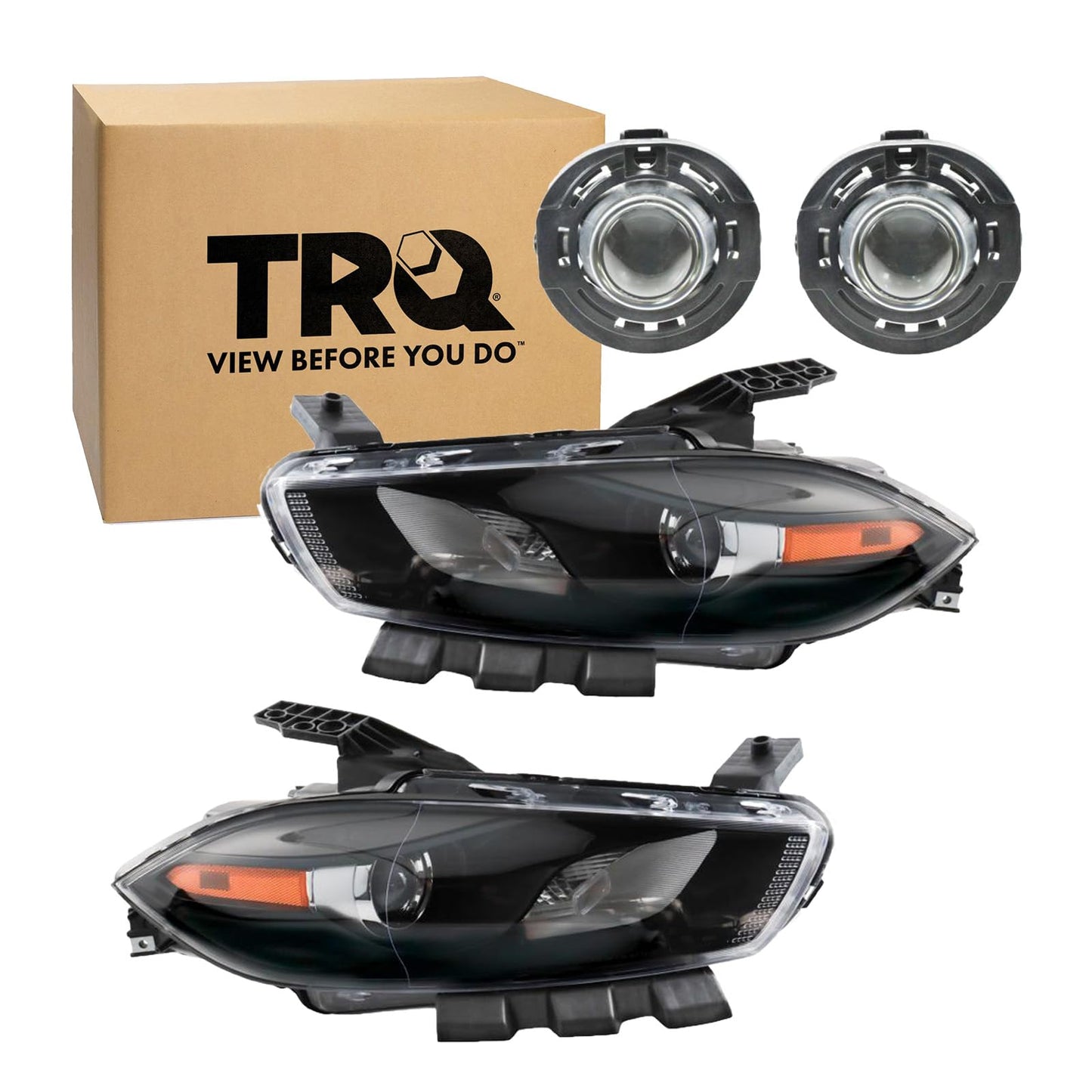 Trq Lighting Kit Ch2502240 Ch2503240 Ch2594105 Compatible With 2013-2016 Dodge Dart