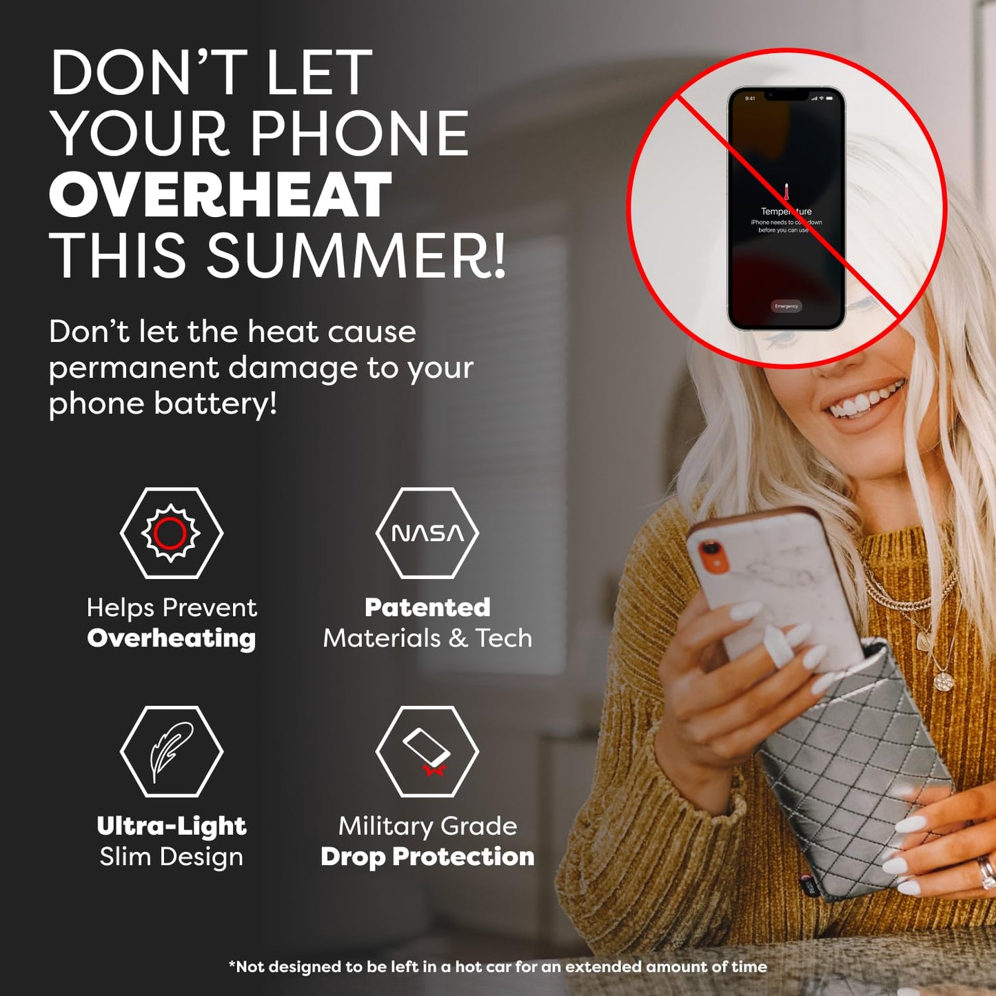 Phoozy Thermal Phone Case - Apollo Ii Series : Cell Phone Pouch With Agion Lining Prevents Overheating, Extends Battery Life, Pr