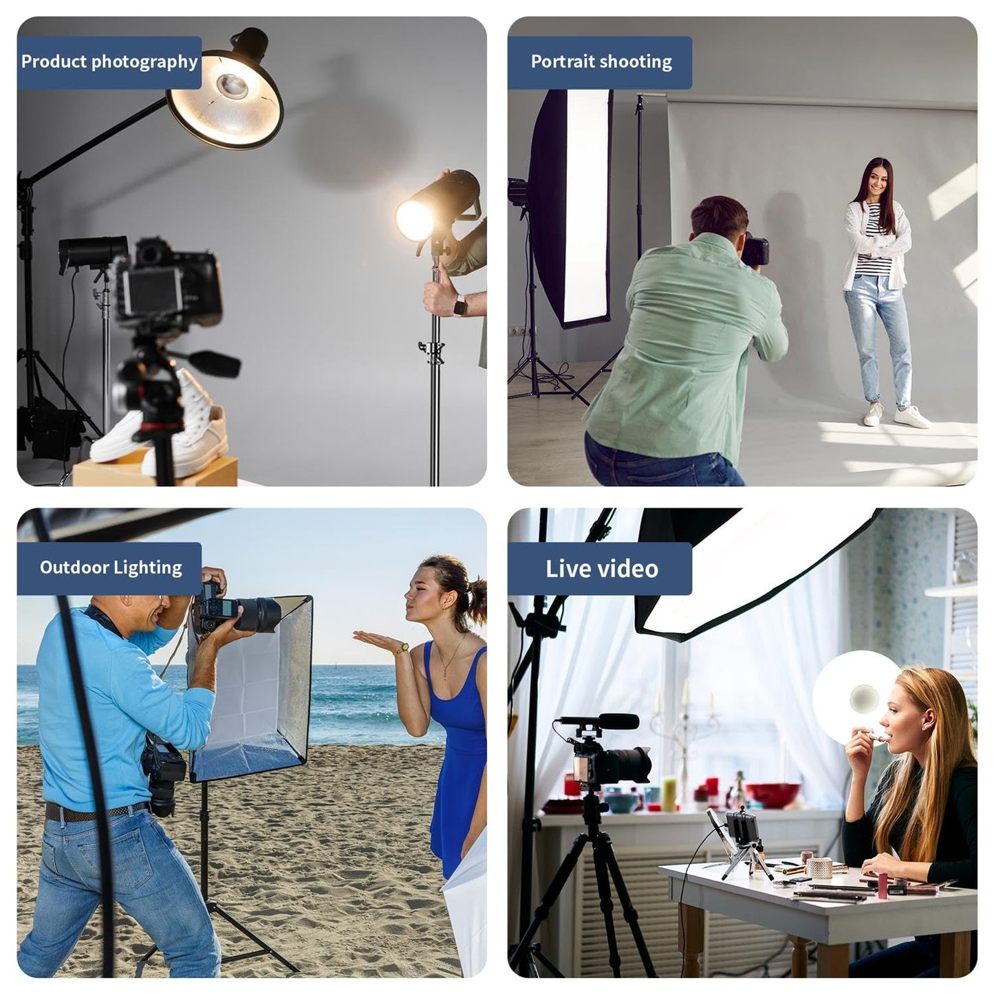 Kate Heavy Duty Light Stand Tripod - 15.7ft Air Cushioned Aluminum Alloy Lighting Stand with Tripod, 2 Sandbags & 1/4"-3/8" Adapter, 9.46lb Load for Studio/Indoor/Outdoor Video Photography