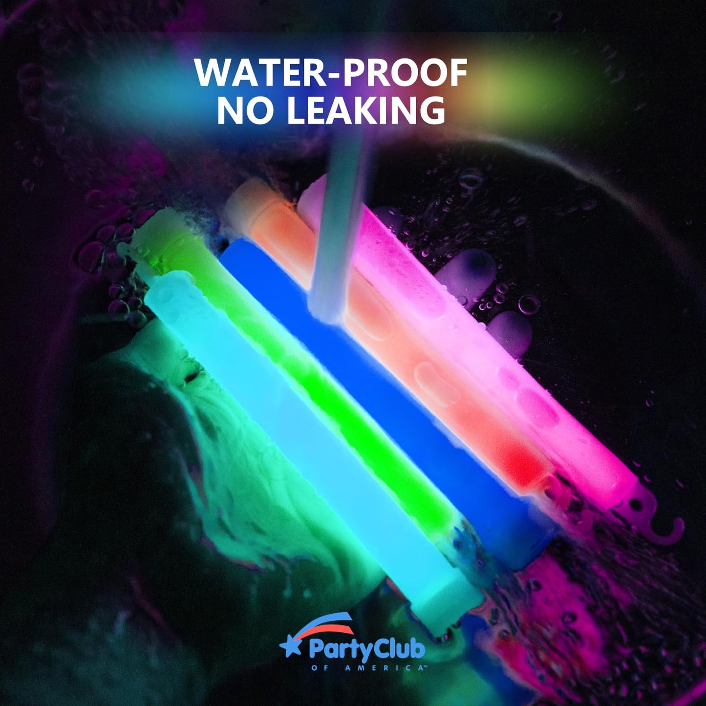 Pca 96 Pcs enhanced Neon Glow Sticks With Pe String  Ultra Bright Multicolor  6 Inch Emergency Light Sticks For Blackout Or Storm Ready Use Waterproof  Non-Toxic  Duration Lighting