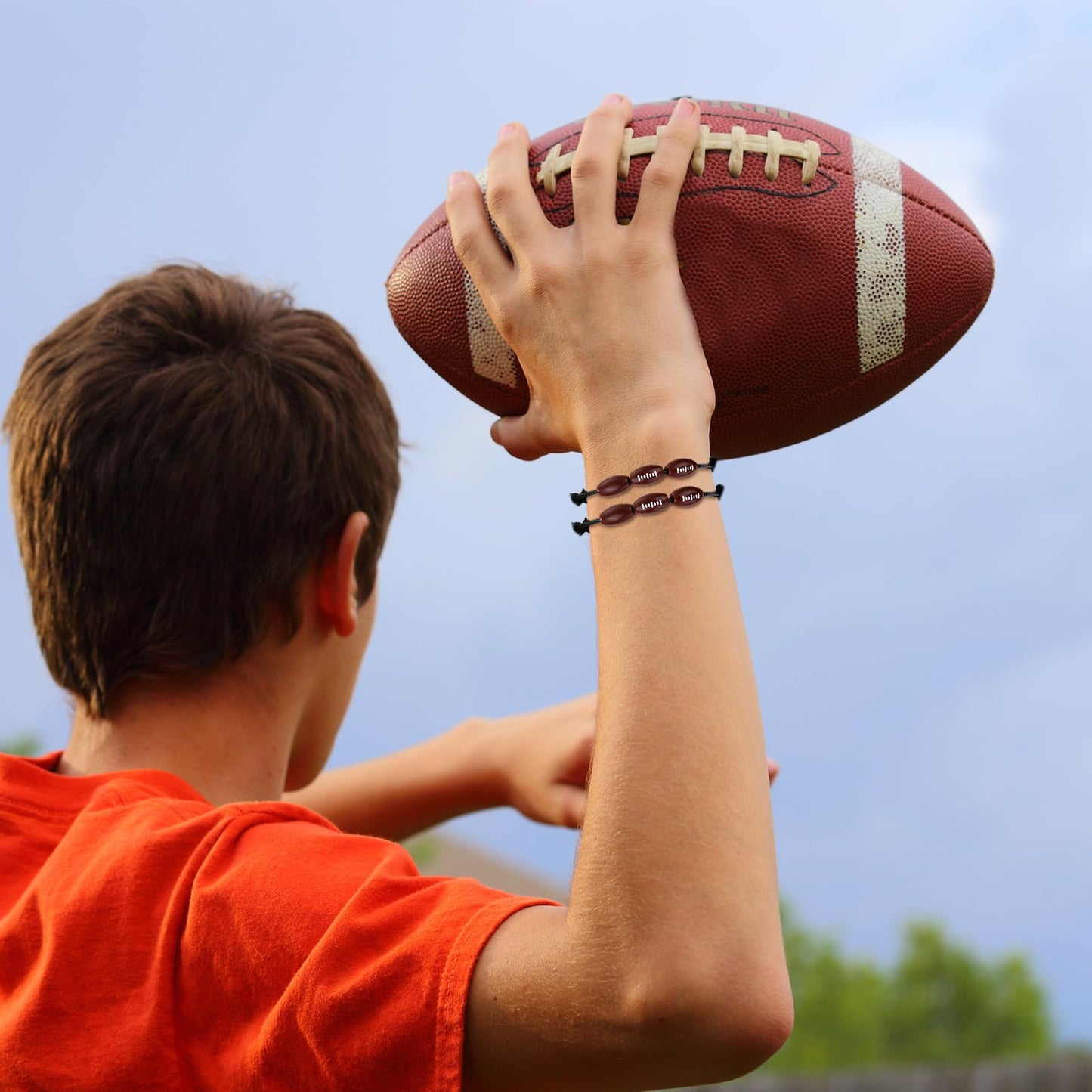 Nosiny 108 Pcs 36 Sets Football Party Favors Bulk Include Football Keychain Stress Balls Charm Bracelets Gifts for Team Birthday