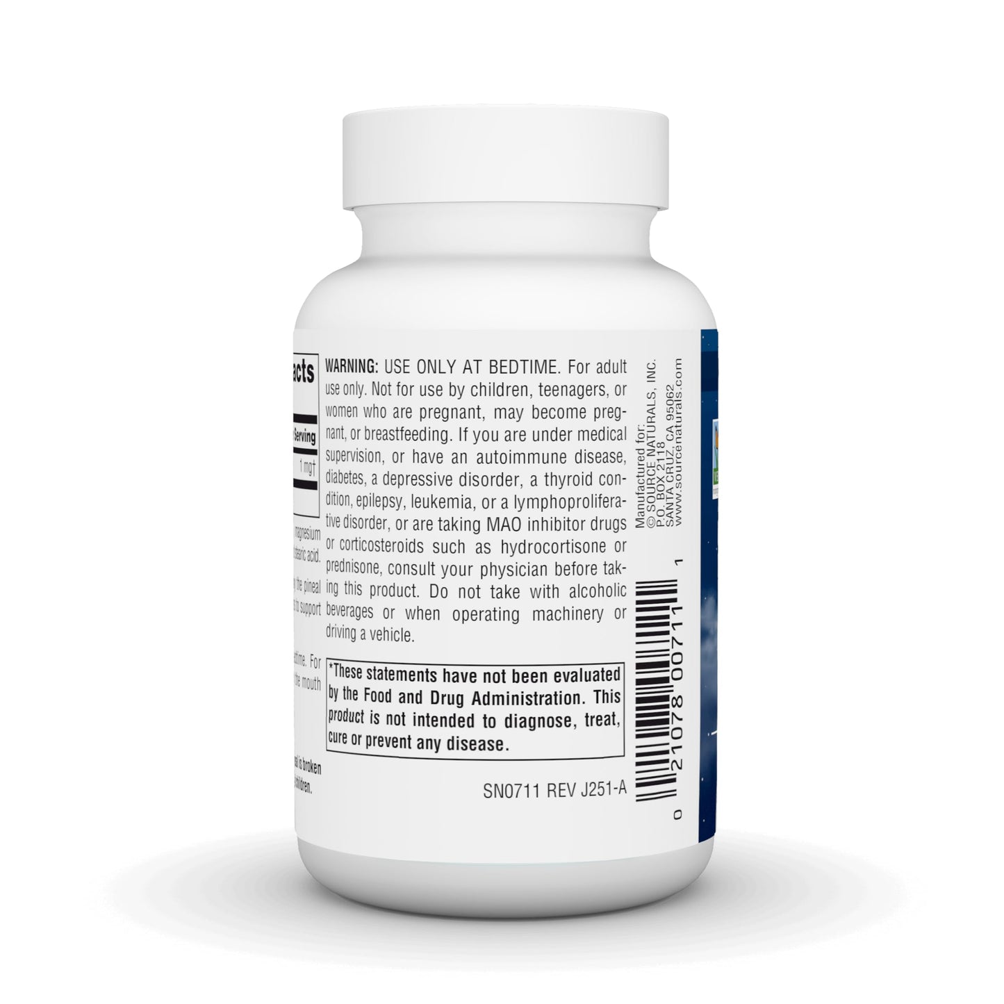 Source Naturals Melatonin Helps Promote Sleep* 1 mg - 300 Peppermint Flavored Lozenges