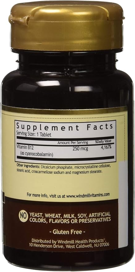 Vitamin B-12 TABS 250 MCG WMILL Size: 100