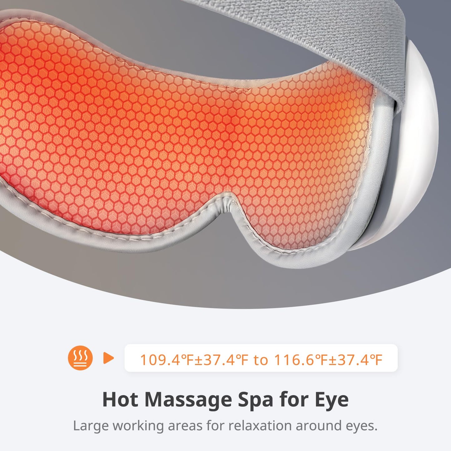 Mynt 5 Mode Eye Massager with Heat and Cooling, Heated Eye Massager with Bluetooth Capability, Folding Eye Mask Massager with Heat and Cool, Eye Massage with Voice Announcement, Gifts for Christmas