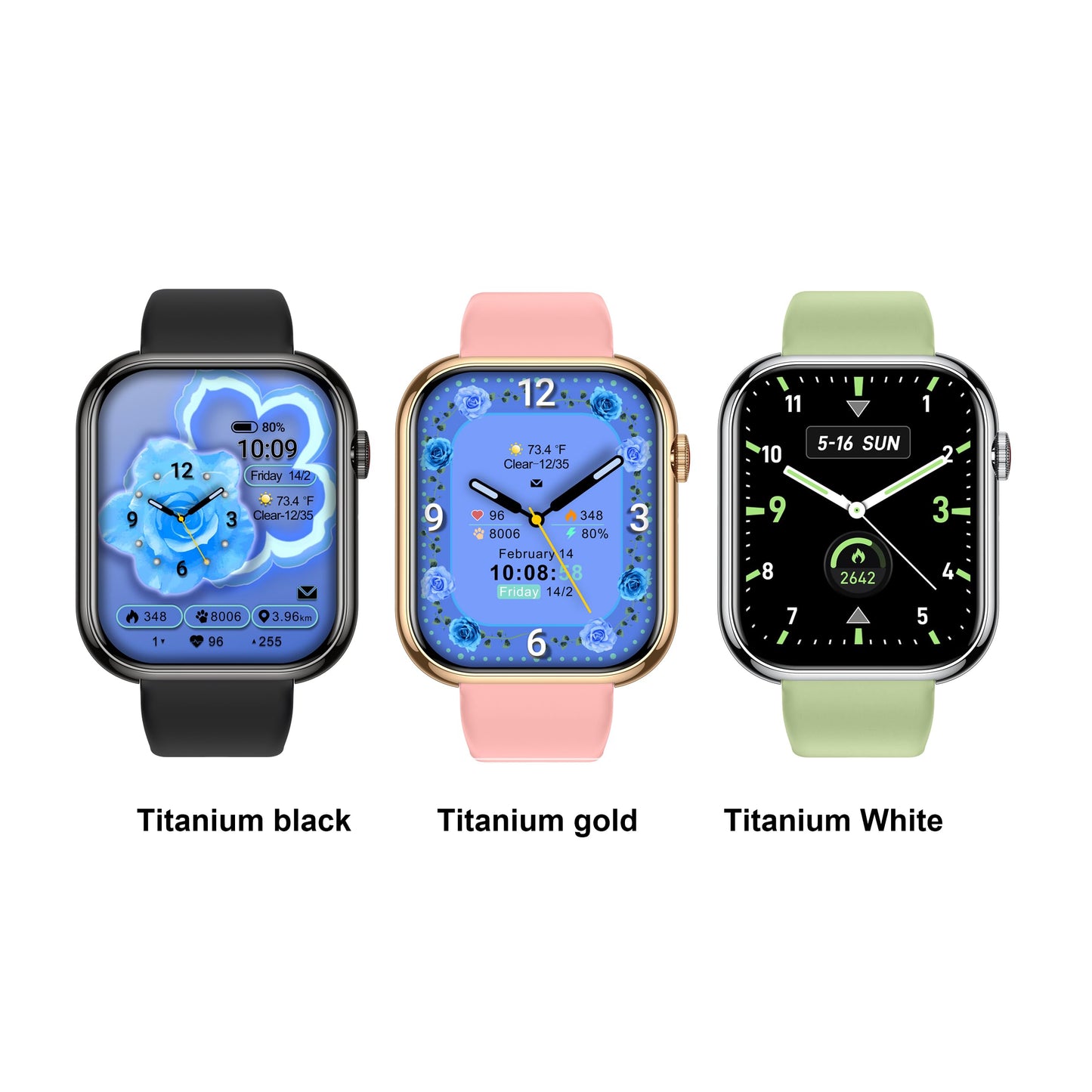 Men's Women's Smart Watch Pro，1.85-inch high Definition Screen/*Bluetooth Call, Blood Pressure,Fitness Tracker Smart Sports Watch for Android Phone/iPhone Compatible