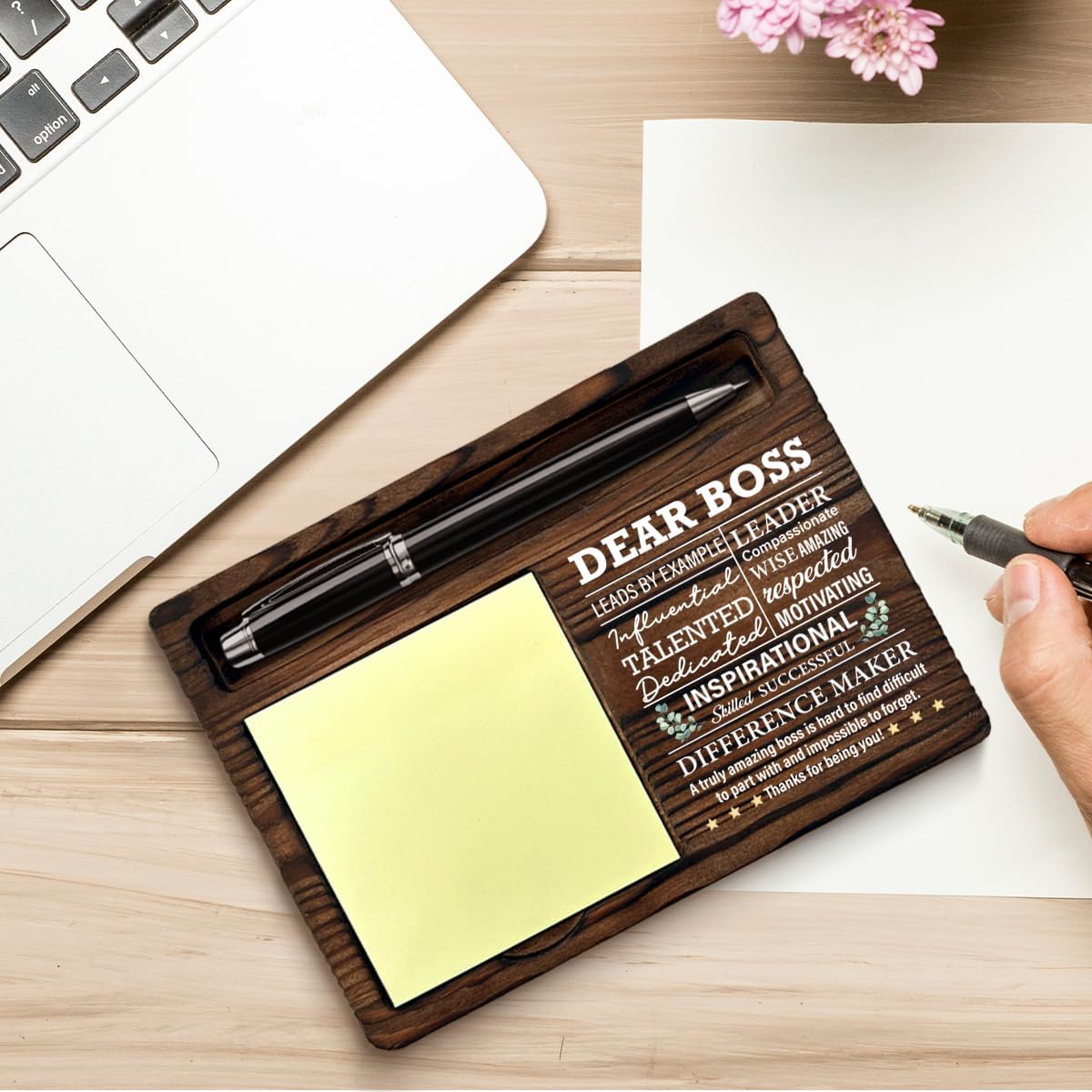 Boss Gifts for Men Women, Gifts for Bosses Boss's Day Retirement Farewell Birthday, Best Boss Sticky Note Holder Office Decor Bosses Day Gift Ideas
