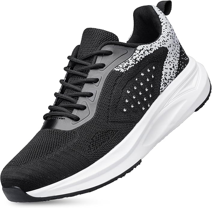 TIANYUQI Men's Non Slip Running Sneakers Walking Shoes Lightweight Breathable Comfortable Athletic Fashion Sneakers Mesh W...