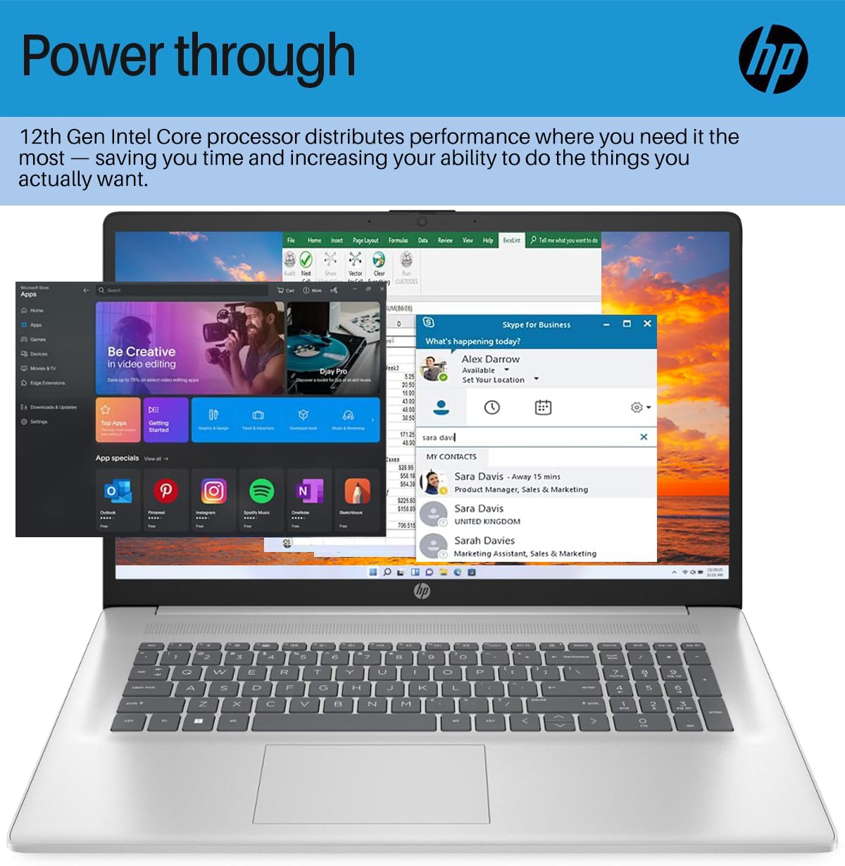 Hp 17.3 Flagship Fhd Business Laptop, 12Th Gen Intel I3 1215U Processor, 32Gb Ram, 2Tb Ssd, Uhd Graphics, Webcam, Anti-Glare, Hd