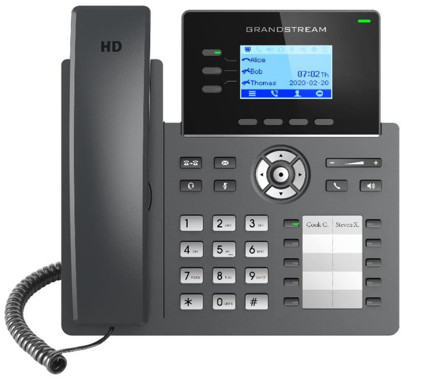 Grandstream Grp2604P Ip Phone | 3 Lines, 6 Sip Accounts | 2.7-Inch Lcd Display | Dual-Port Gigabit Ethernet With Integrated Poe
