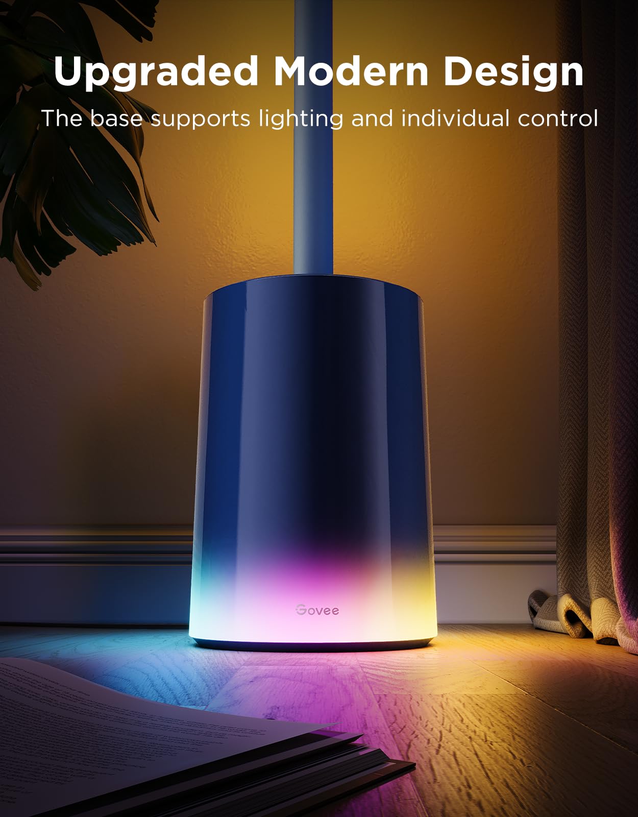 Govee Floor Lamp 2, RGBIC LED, Music Sync, Alexa Compatible, Model H607C, Blue