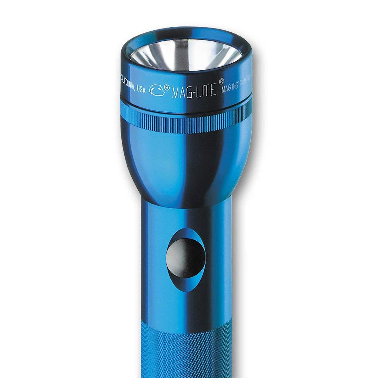 Maglite Heavy-Duty 3-Cell D Flashlight, Blue - Model S3D115, Rubber Material, Display Box