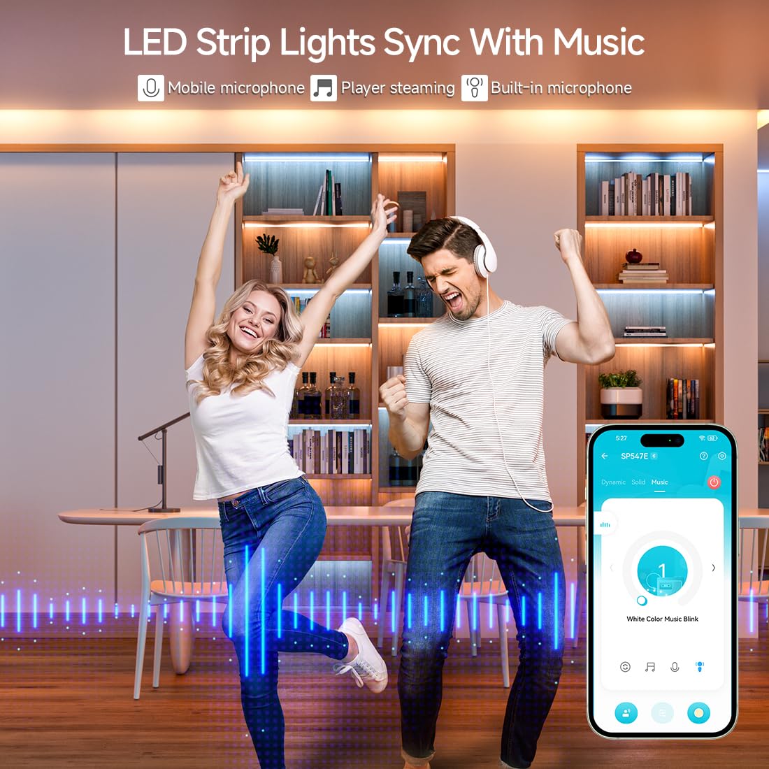 Btf-Lighting Fcob Addressable Cct Ws2811 Ic Cob Led Strip Kit Chasing White Light 16.4Ft Tunable 3000K-6000K Cri 90+ Bluetooth Wifi Controller Support Alexa/Google Home For Indoor Lighting Projects