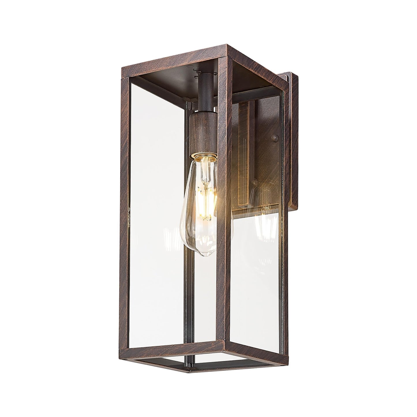 Bestshared Outdoor Wall Sconce Lights,Exterior Wall Lighting Fixtures with Clear Glass, Anti-Rust Vintage Outside Lantern Lamp f