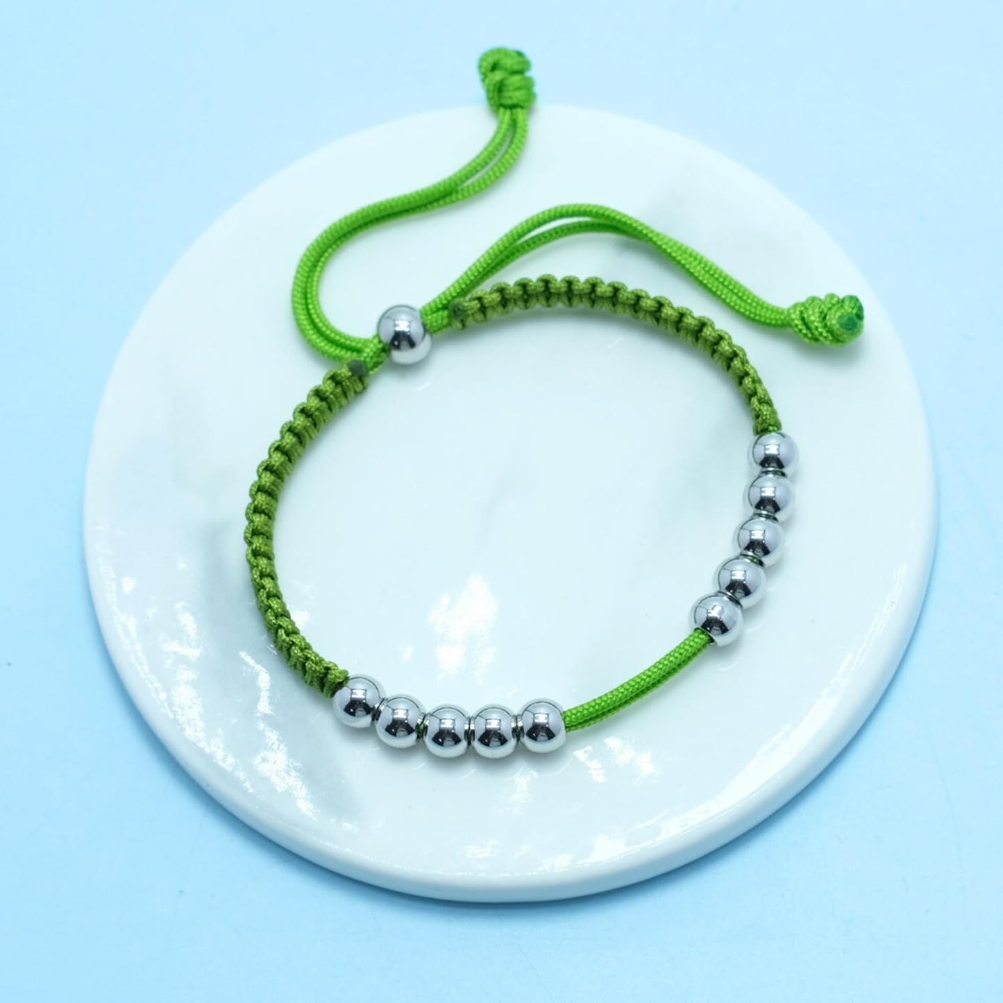 LAMIBEE Golf Stainless Steel 10 Beads Score Counter Bracelet, Golf Stroke Count Bracelet, Resizable and Easy to Adjust Golf Round Scoring Tracker, Durable and Stylish Golf Accessory