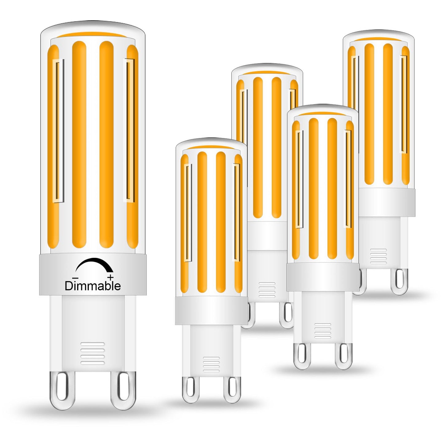 Lflampon G9 Led Bulb Dimmable 8W  60-80 Watt T4 G9 Halogen Equivalent  2700K Soft Warm White  Ceramic G9 Bi Pin Base  120V 800Lm For Chandelier Ceiling Pendant Lighting(5 Pcs)