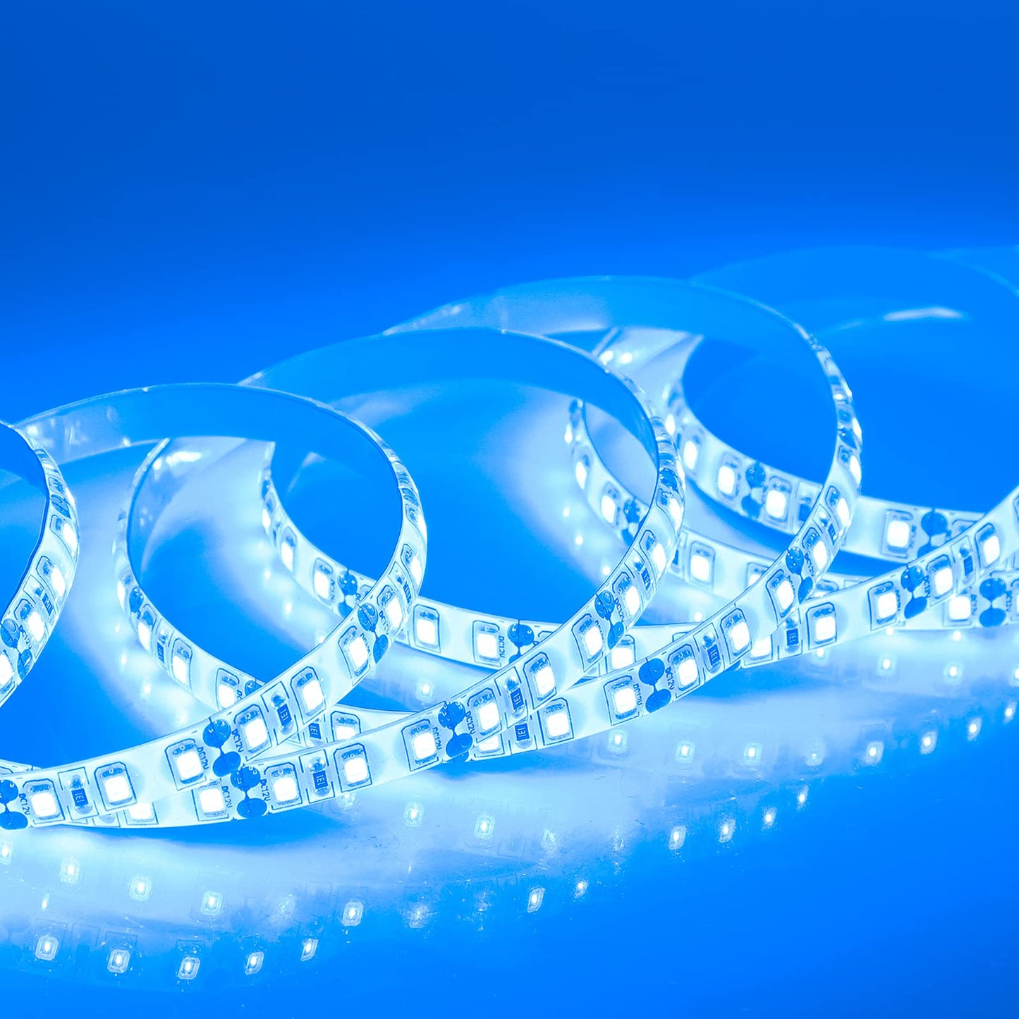 Supernight 600 Leds Blue Strip Light, 16.4Ft Waterproof Flexible Rope Lights, Ip65 For Bedroom, Mirror, Kitchen, Party Decor