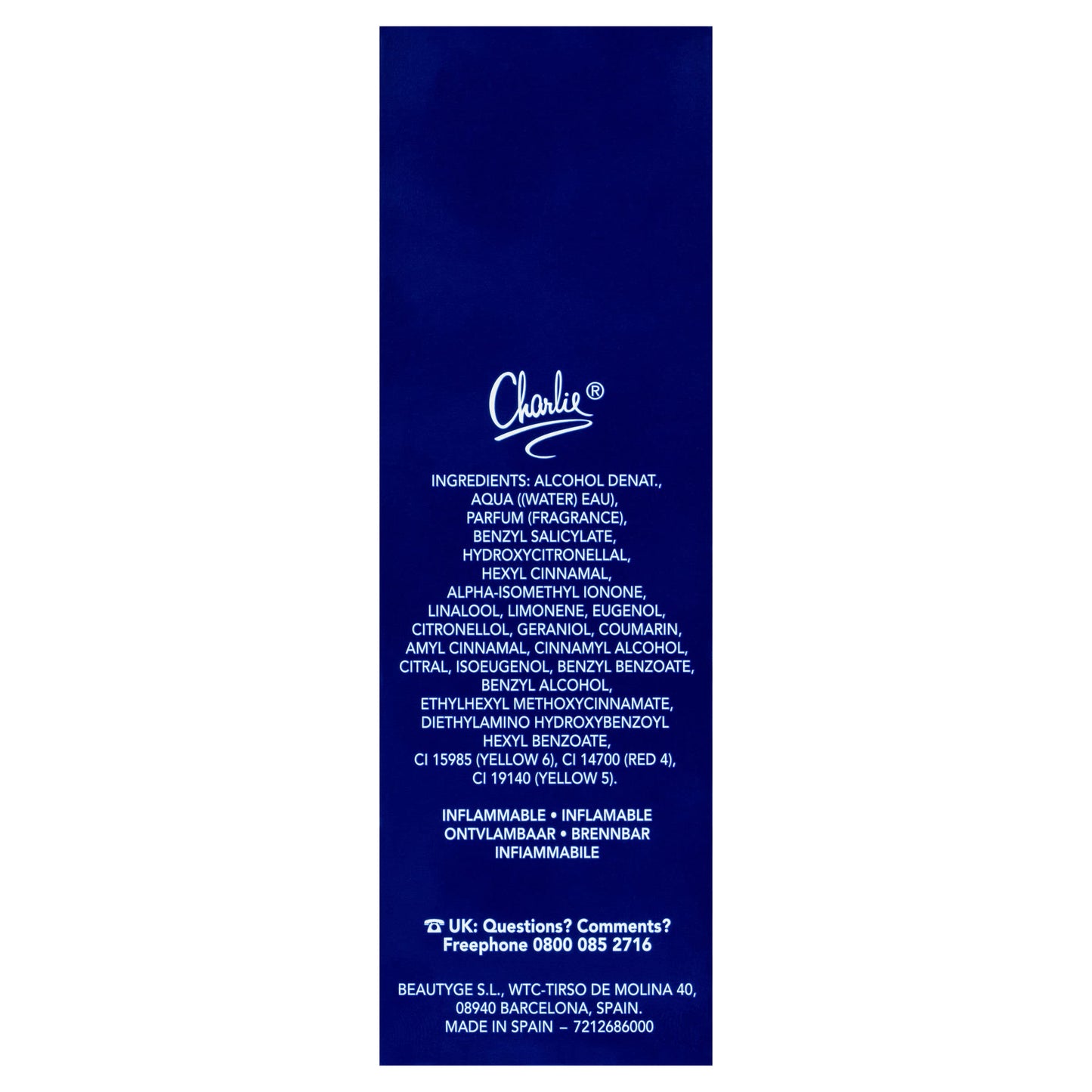 REVLON Charlie Blue by for Women, Eau De Toilette Spray, 3.4 Ounce