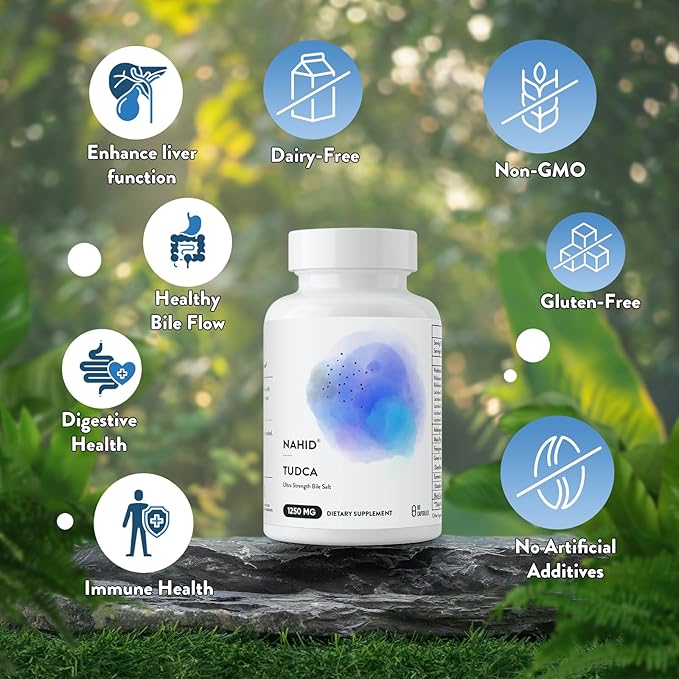 Nahid Liver Support Supplement, 120 Billion CFUs Probiotics, for Men and Women, Liver Detox and Renewal, Optimal Wellness, Gluten-Free, Dairy-Free, Vegan, Non-GMO, 60 Capsules