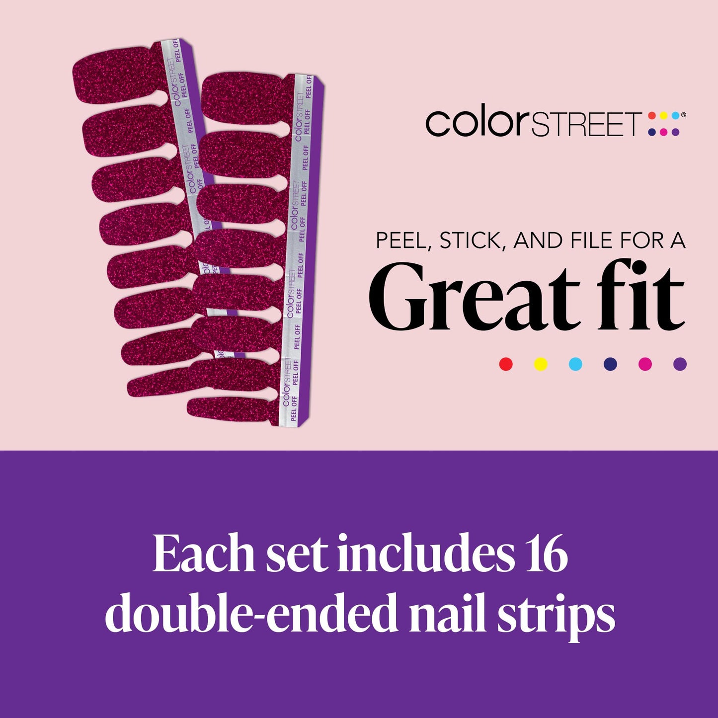 Color Street Rio Red Nail Strips