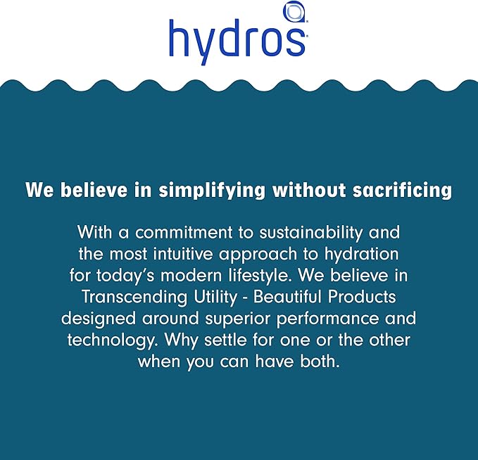 Hydros 64 Ounce Water Filter Pitcher with Patented Fast Flo Tech, 60 Second Quick Fill-Up and BPA-Free Recyclable Filter, Eight Cup Capacity, Red
