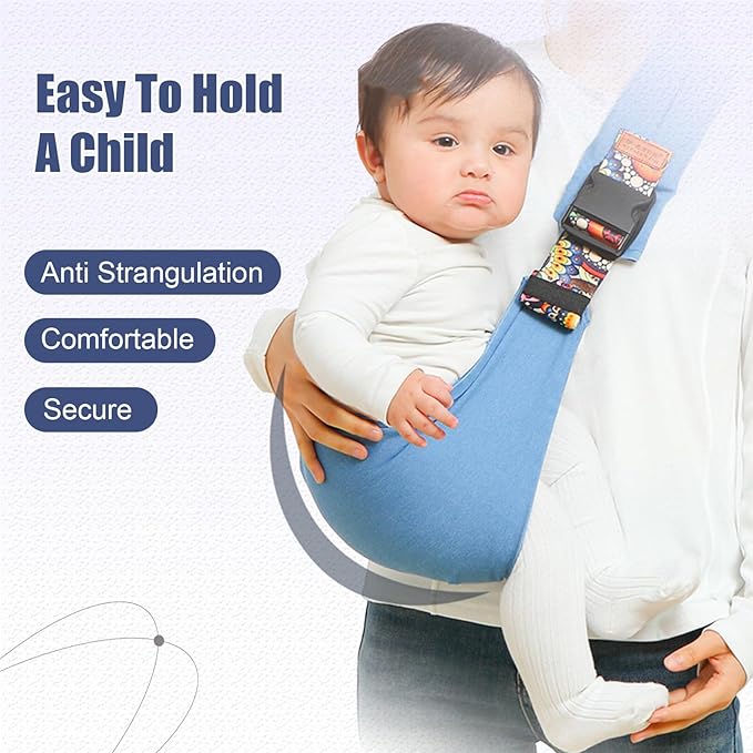 Baby Sling Carrier,Baby Sling,Toddler Carrier,Adjustable and Non-Slip Hip Seat Carriers Carrying 10-30 lbs(Grey Leopard)