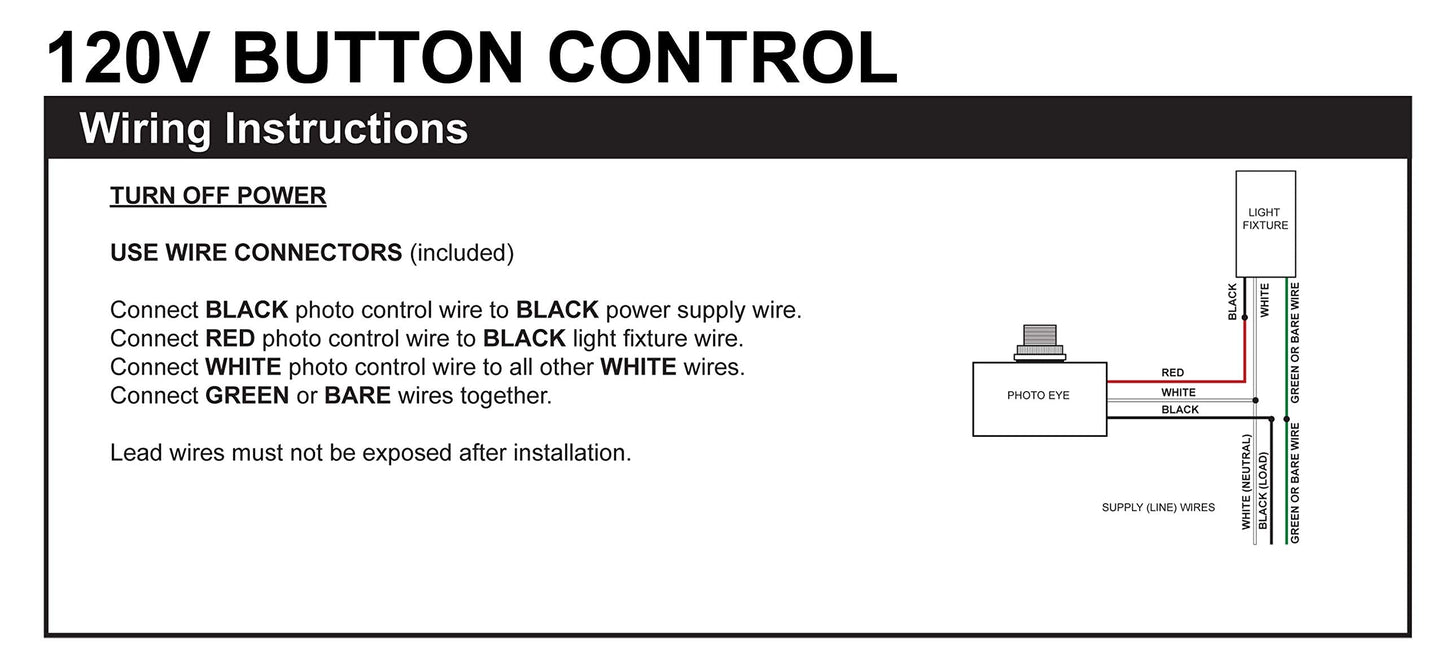 Solus Spc-688 Dusk To Dawn Photocell Light Sensor Switch, Outdoor Lamp Post Control, Black, Pack Of 1