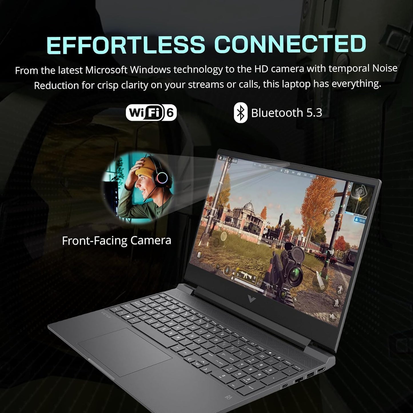 Hp 2024 Newest Victus Gaming Laptop, 15.6 Fhd Ips 144Hz Display, Amd Ryzen 5 7535Hs Processor, 64Gb Ddr5 Ram, 1Tb Ssd, Nvidia Ge